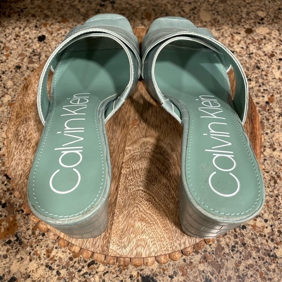 Calvin Klein “Carsi” block heel slides size 7.5 - Picture 5 of 9